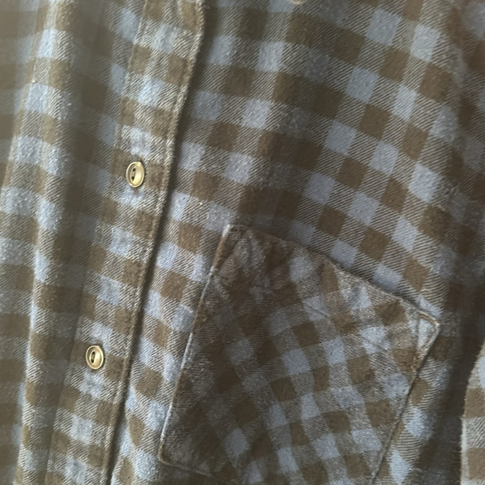 Madewell Blue Long Sleeve Boxy Button Down Shirt - Picture 5 of 6